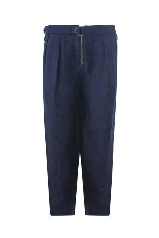 Emporio Armani Casual-Hose aus Leinen in Blau by Emporio Armani