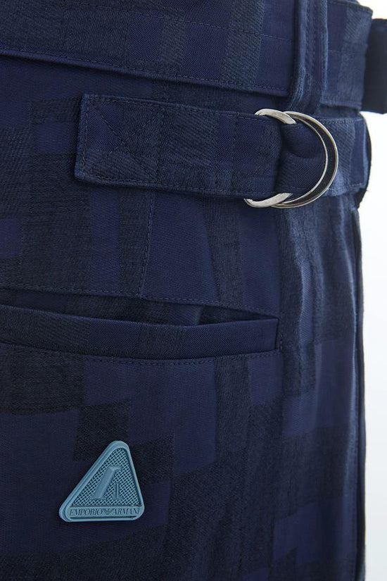 Emporio Armani Casual-Hose aus Leinen in Blau by Emporio Armani