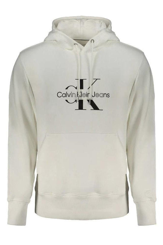 Calvin Klein Jeans Kapuzenpullover Monogram Weiß | ELORÉ by Calvin Klein