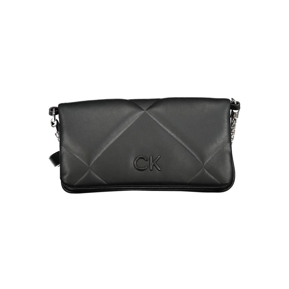 Calvin Klein Schwarze Baumwollhandtasche by Calvin Klein