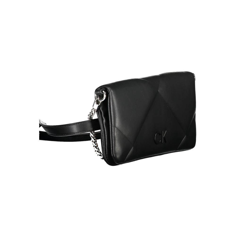 Calvin Klein Schwarze Baumwollhandtasche by Calvin Klein