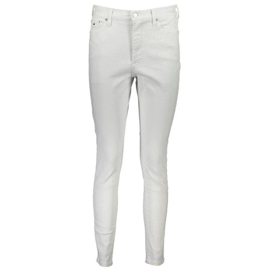 Tommy Hilfiger Jeans Modell Sylvia Slim Weiß | ELORÉ by Tommy Hilfiger