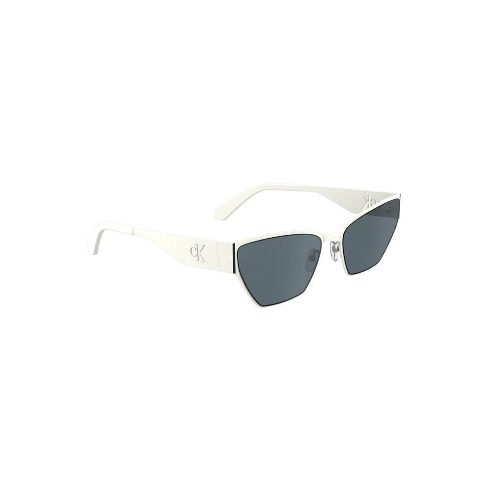 Luxusmarke Exquisita Eyewear Sonnenbrille Weiß | ELORÉ by Calvin Klein