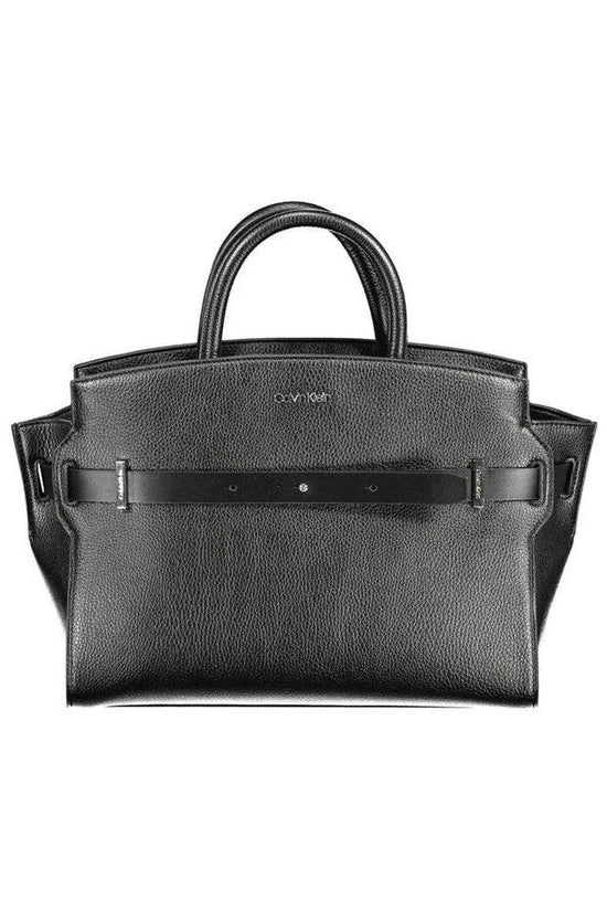 Luxus Leder Kollektionwerk Handtasche Schwarz | ELORÉ by Calvin Klein