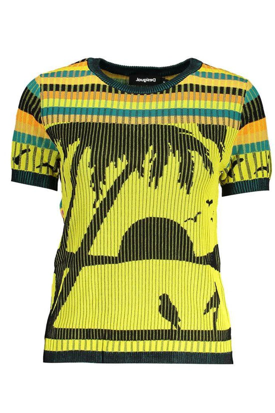 Desigual Gelber Viskose-Pullover by Desigual