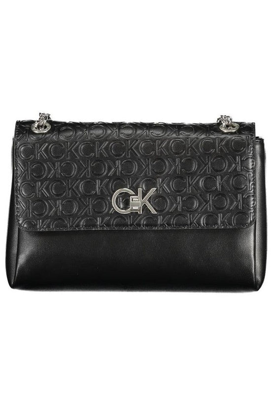 Calvin Klein Monogram Flap Shoulder Bag Schwarz | ELORÉ by Calvin Klein