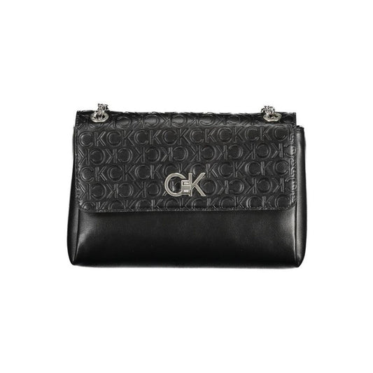 Calvin Klein Monogram Flap Shoulder Bag Schwarz | ELORÉ by Calvin Klein