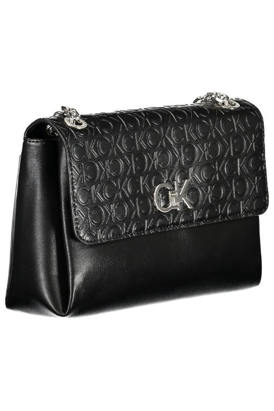 Calvin Klein Monogram Flap Shoulder Bag Schwarz | ELORÉ by Calvin Klein