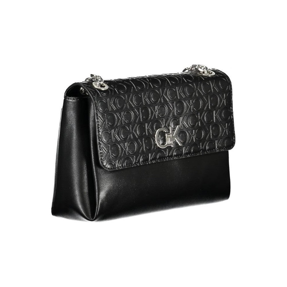 Calvin Klein Monogram Flap Shoulder Bag Schwarz | ELORÉ by Calvin Klein