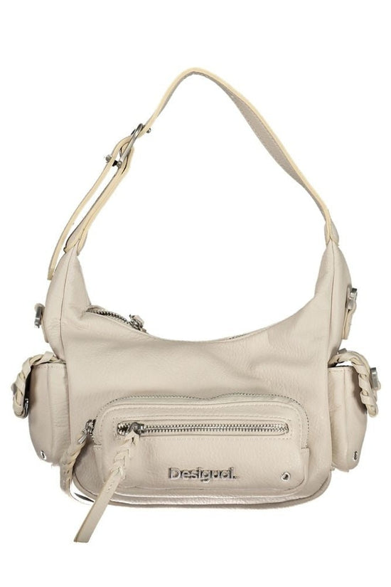 Desigual Polyethylen Handtasche Crossbody Weiß | ELORÉ by Desigual