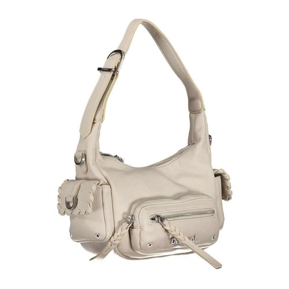 Desigual Polyethylen Handtasche Crossbody Weiß | ELORÉ by Desigual