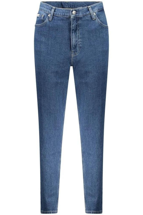 Luxora Mode Vielleicht Label Mom Jeans Blau | ELORÉ by Calvin Klein