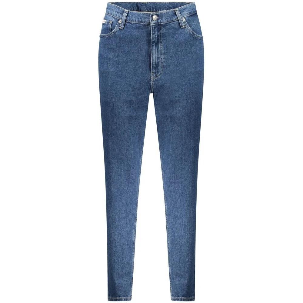 Luxora Mode Vielleicht Label Mom Jeans Blau | ELORÉ by Calvin Klein