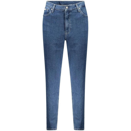 Luxora Mode Vielleicht Label Mom Jeans Blau | ELORÉ by Calvin Klein