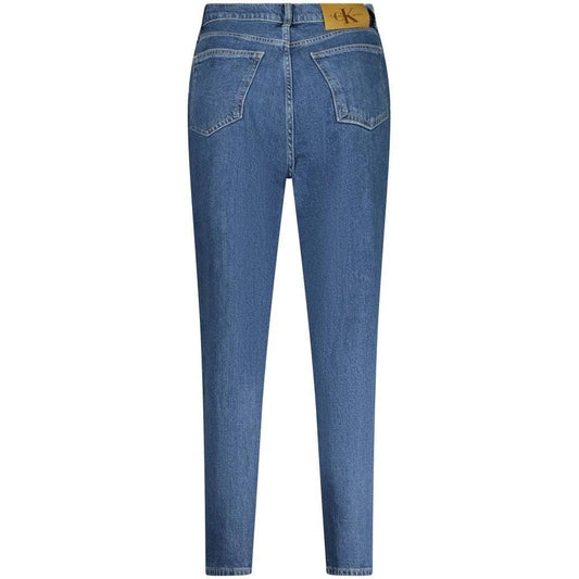 Luxora Mode Vielleicht Label Mom Jeans Blau | ELORÉ by Calvin Klein
