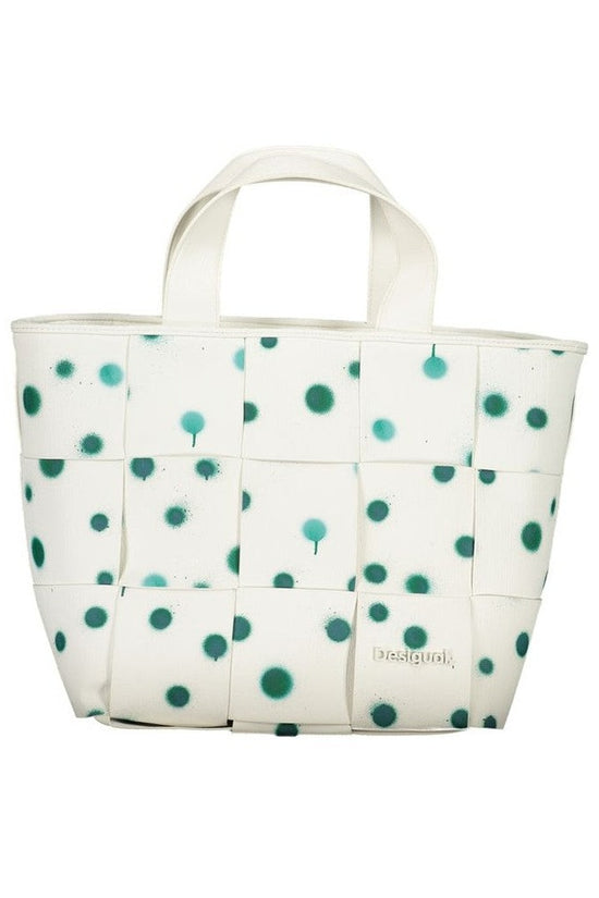 Desigual Handtasche Weiß Mit Türkis Klecks | ELORÉ by Desigual