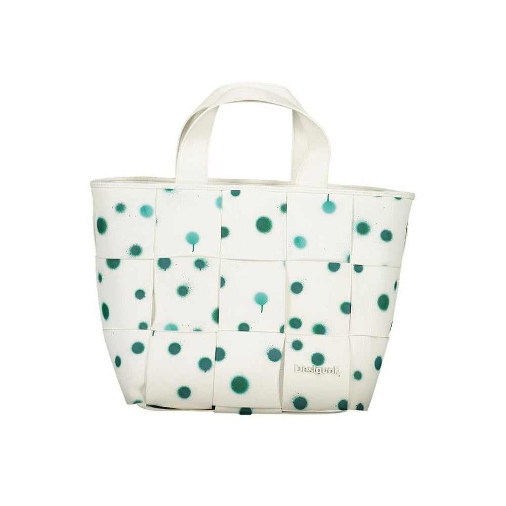 Desigual Handtasche Weiß Mit Türkis Klecks | ELORÉ by Desigual