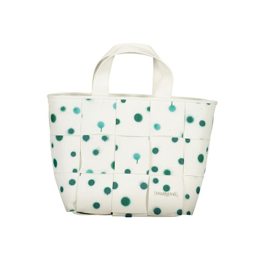 Desigual Handtasche Weiß Mit Türkis Klecks | ELORÉ by Desigual