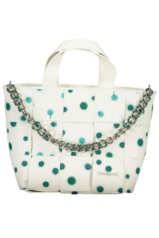 Desigual Handtasche Weiß Mit Türkis Klecks | ELORÉ by Desigual