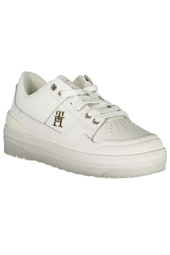 Tommy Hilfiger Leder Plattform Sneaker Weiß | ELORÉ by Tommy Hilfiger
