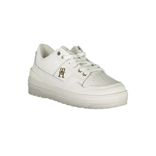 Tommy Hilfiger Leder Plattform Sneaker Weiß | ELORÉ by Tommy Hilfiger