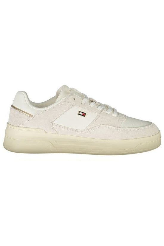 Tommy Hilfiger Flag Court Sneaker Weiß Creme | ELORÉ by Tommy Hilfiger