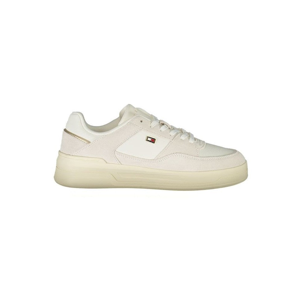 Tommy Hilfiger Flag Court Sneaker Weiß Creme | ELORÉ by Tommy Hilfiger