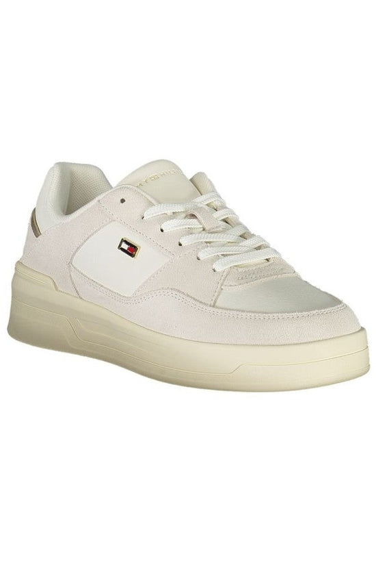 Tommy Hilfiger Flag Court Sneaker Weiß Creme | ELORÉ by Tommy Hilfiger