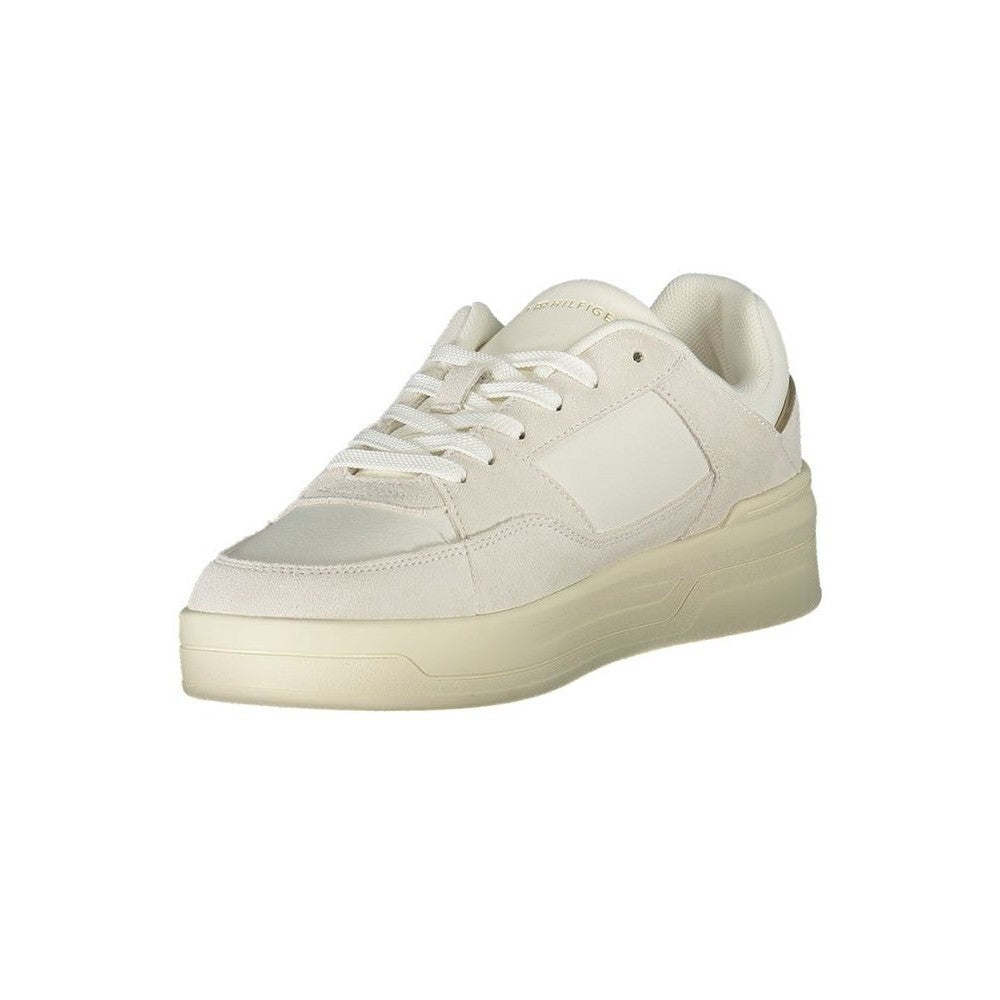 Tommy Hilfiger Flag Court Sneaker Weiß Creme | ELORÉ by Tommy Hilfiger