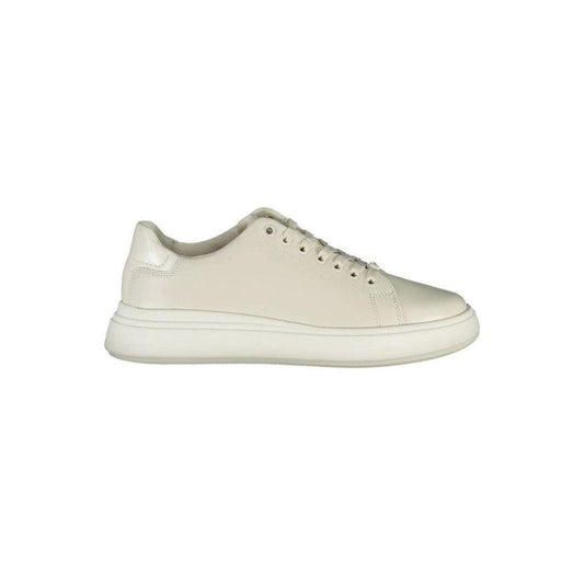 Calvin Klein Leather Low Profile Sneaker Beige | ELORÉ by Calvin Klein
