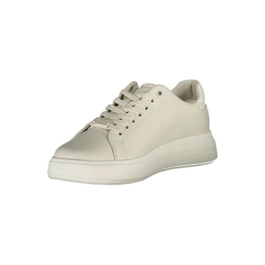 Calvin Klein Leather Low Profile Sneaker Beige | ELORÉ by Calvin Klein