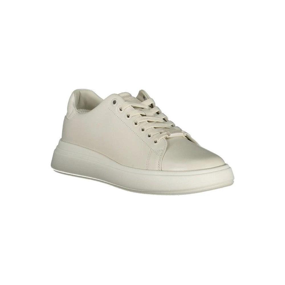 Calvin Klein Leather Low Profile Sneaker Beige | ELORÉ by Calvin Klein