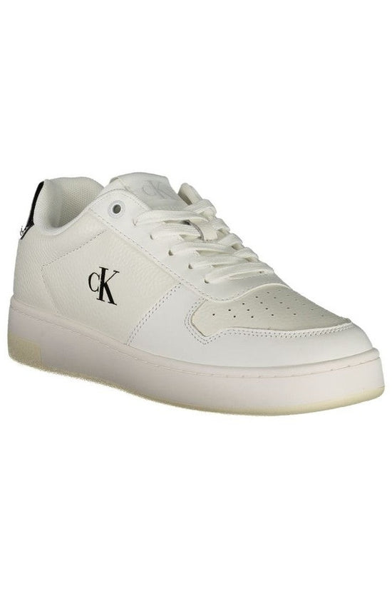 Calvin Klein Leather Signature Sneaker Weiß | ELORÉ by Calvin Klein