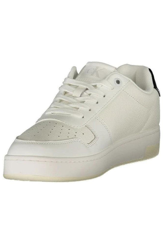 Calvin Klein Leather Signature Sneaker Weiß | ELORÉ by Calvin Klein
