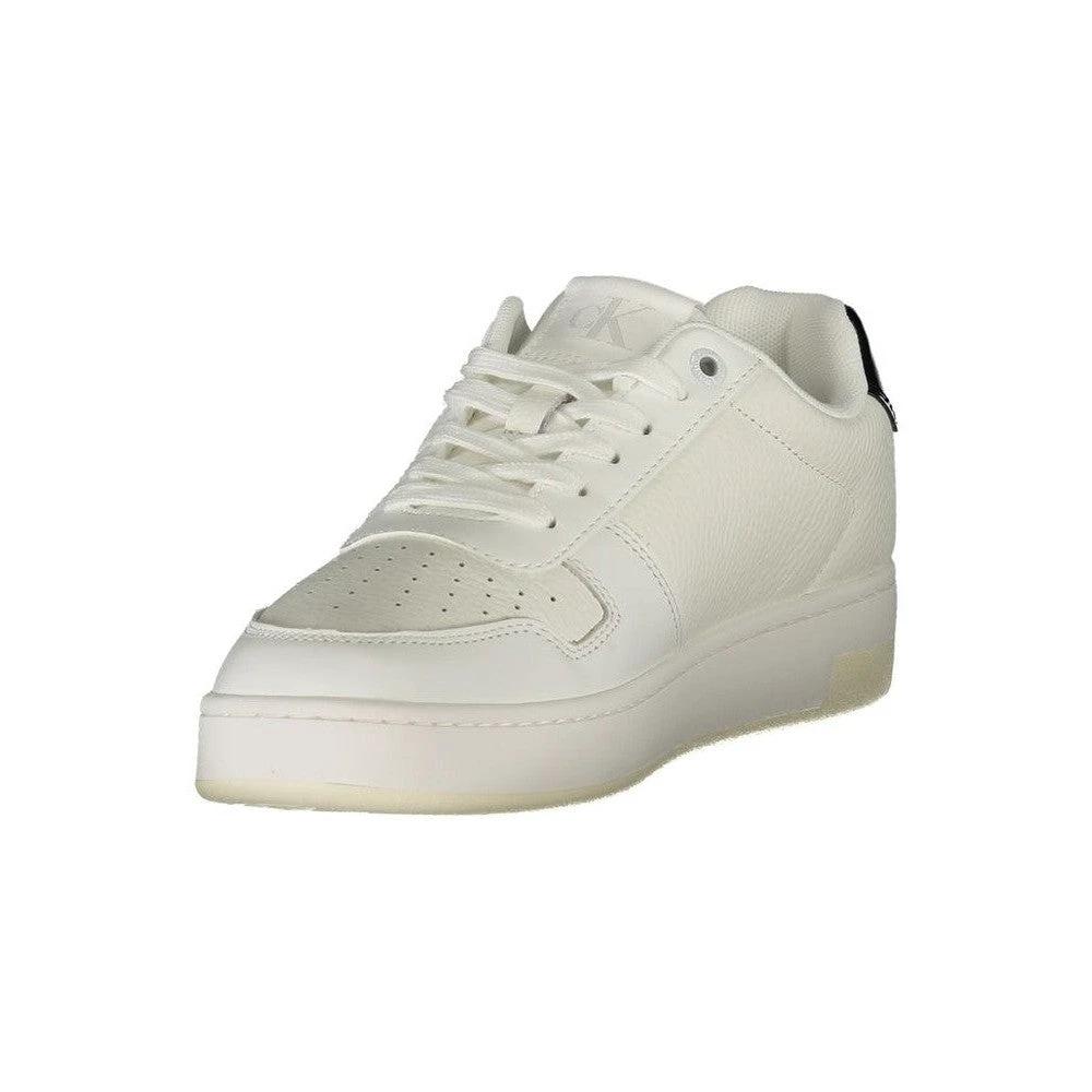 Calvin Klein Leather Signature Sneaker Weiß | ELORÉ by Calvin Klein