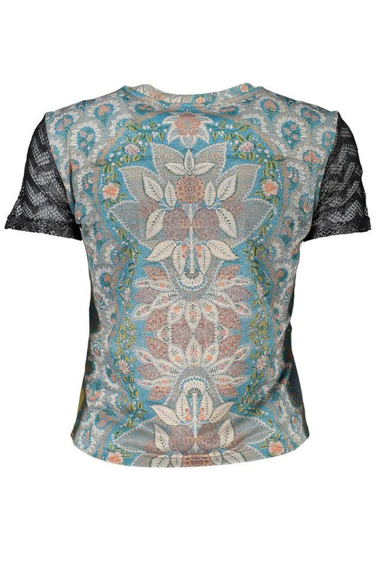 Desigual Blaues Polyester-T-Shirt by Desigual