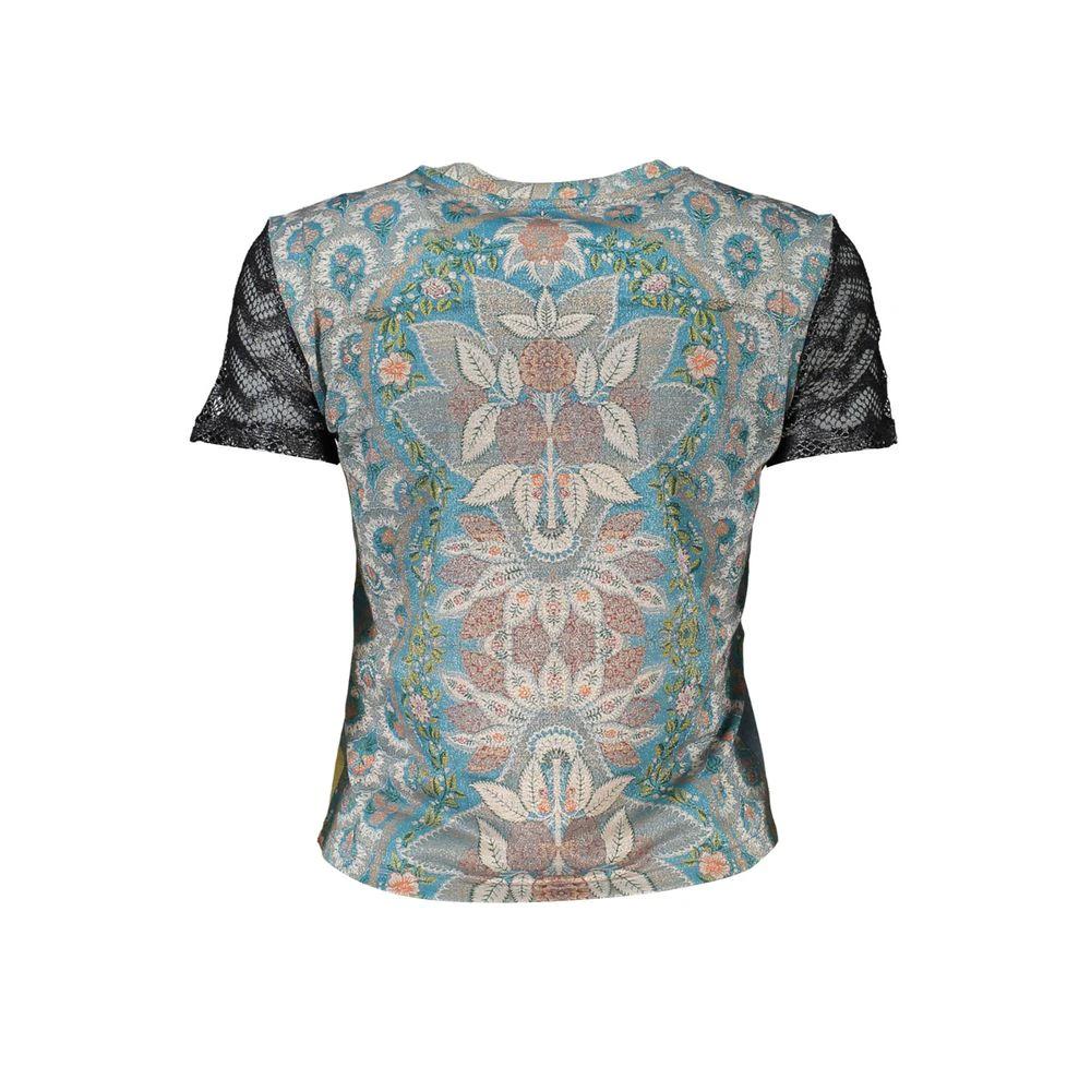 Desigual Blaues Polyester-T-Shirt by Desigual