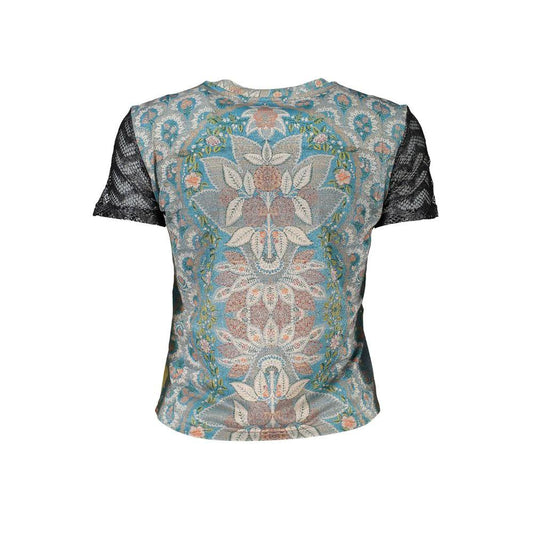 Desigual Blaues Polyester-T-Shirt by Desigual