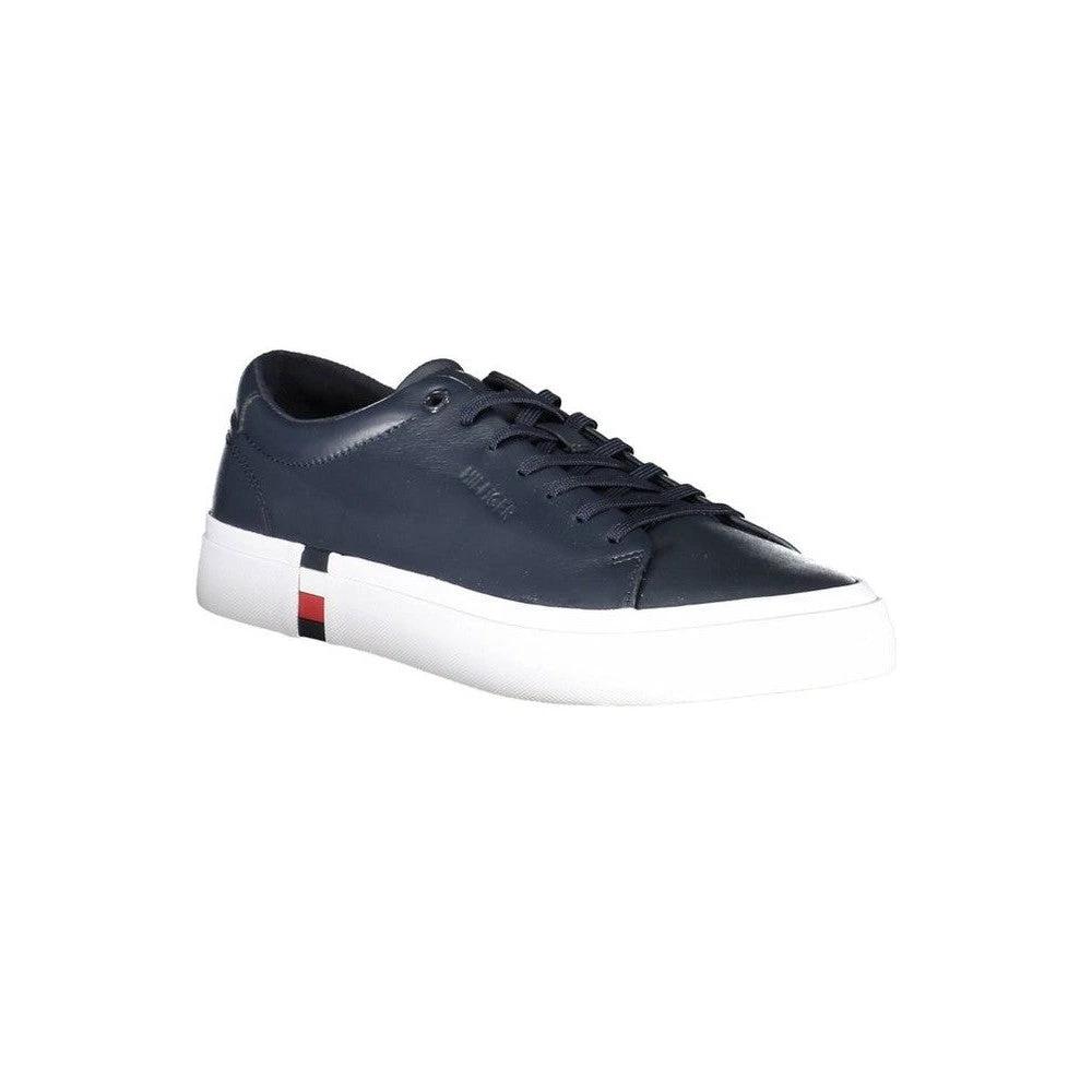 Tommy Hilfiger Cupsole Sneaker Leder Dunkelblau | ELORÉ by Tommy Hilfiger