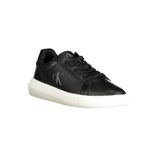 Calvin Klein Leather Signature Sneaker Schwarz | ELORÉ by Calvin Klein