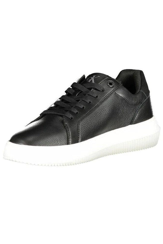 Calvin Klein Leather Signature Sneaker Schwarz | ELORÉ by Calvin Klein