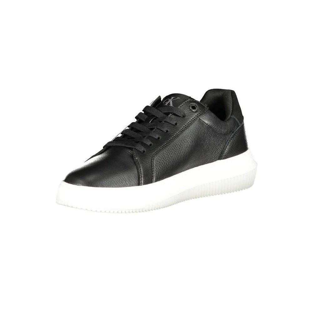 Calvin Klein Leather Signature Sneaker Schwarz | ELORÉ by Calvin Klein