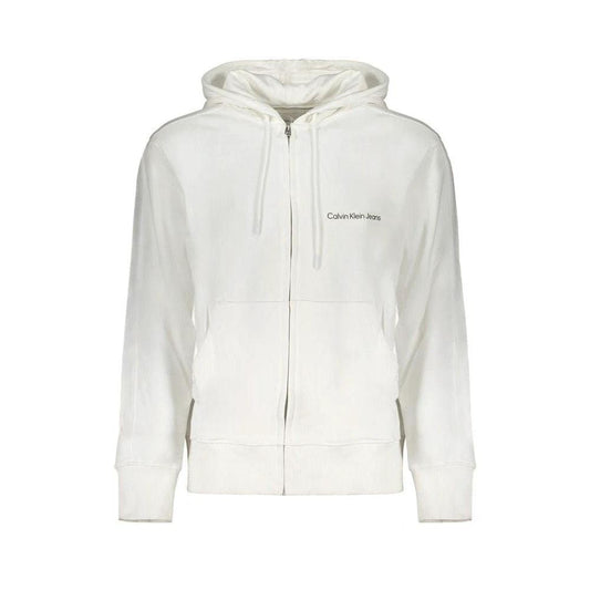 Calvin Klein Baumwoll Terry Zip Hoodie Weiß | ELORÉ by Calvin Klein