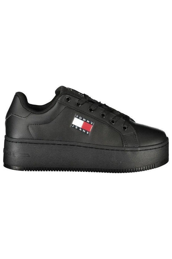 Tommy Jeans Plateau Sneaker Schwarz Glänzend | ELORÉ by Tommy Hilfiger