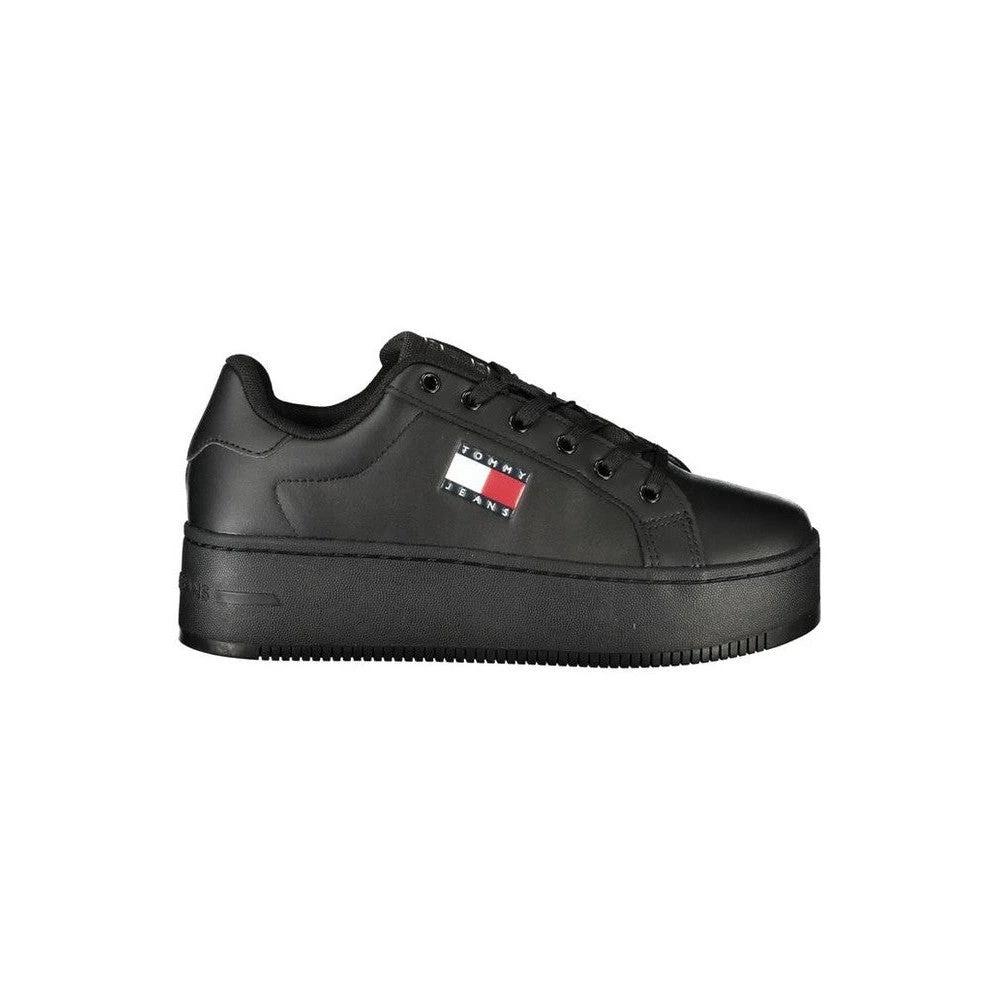 Tommy Jeans Plateau Sneaker Schwarz Glänzend | ELORÉ by Tommy Hilfiger