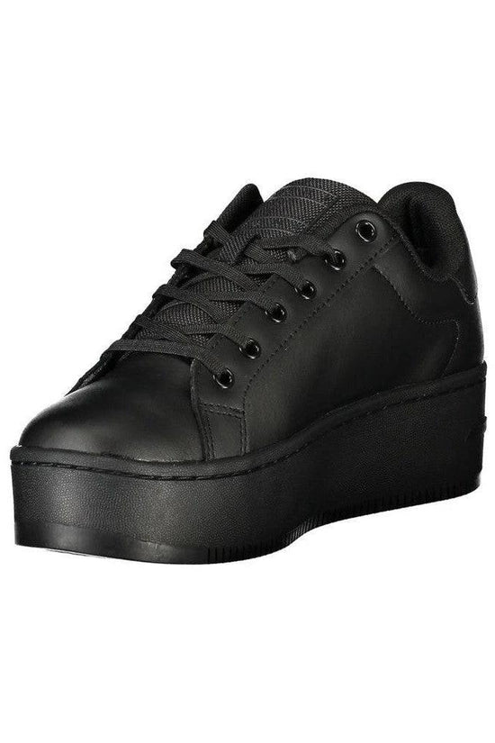 Tommy Jeans Plateau Sneaker Schwarz Glänzend | ELORÉ by Tommy Hilfiger