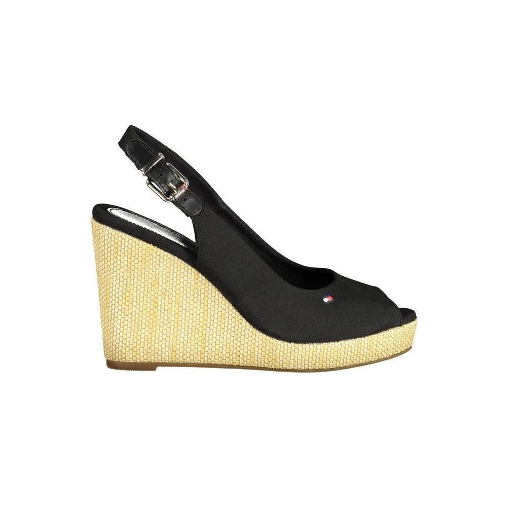 Tommy Hilfiger Sandalen Keilabsatz Schwarz | ELORÉ by Tommy Hilfiger