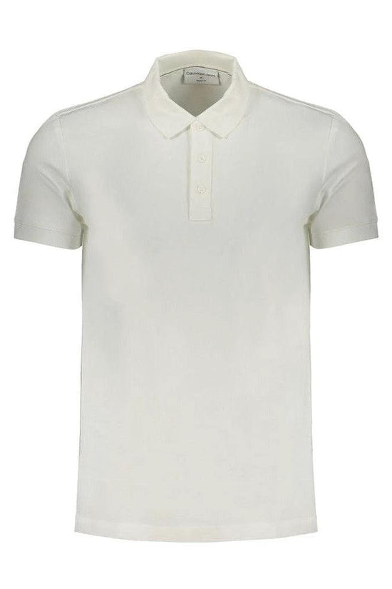 Exquisit Objekt Luxus Couture Polohemd Weiß | ELORÉ by Calvin Klein