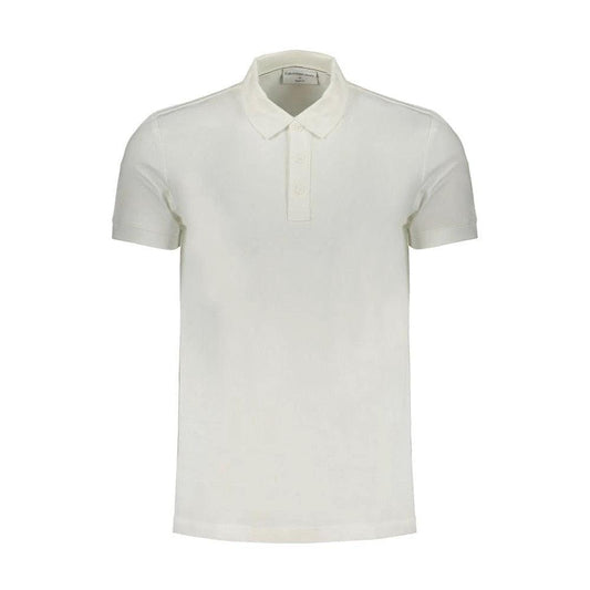 Exquisit Objekt Luxus Couture Polohemd Weiß | ELORÉ by Calvin Klein