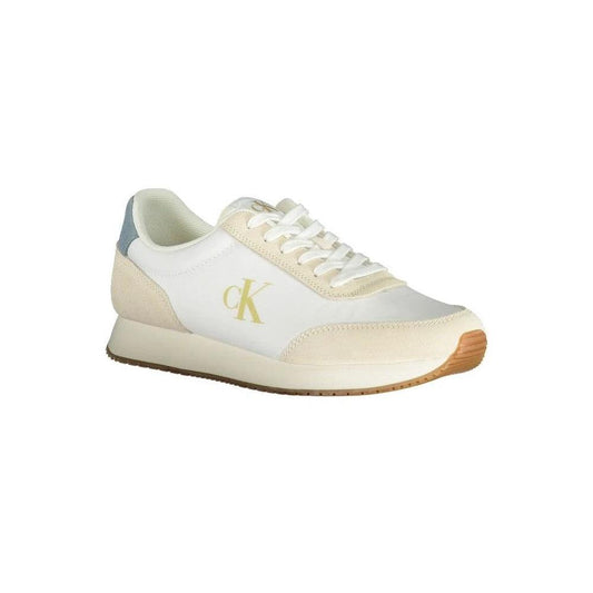 Calvin Klein Sneaker Weiß Beige Akzente Blau | ELORÉ by Calvin Klein